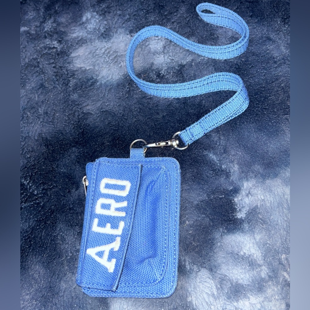 Vintage Blue Aeropostale Lanyard